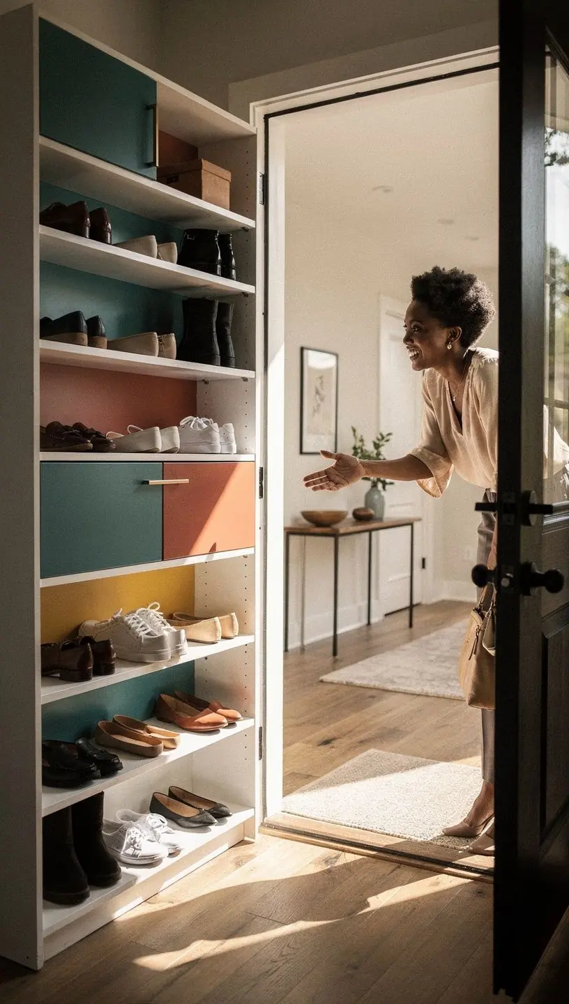 Custom organizer design process in a storage studio